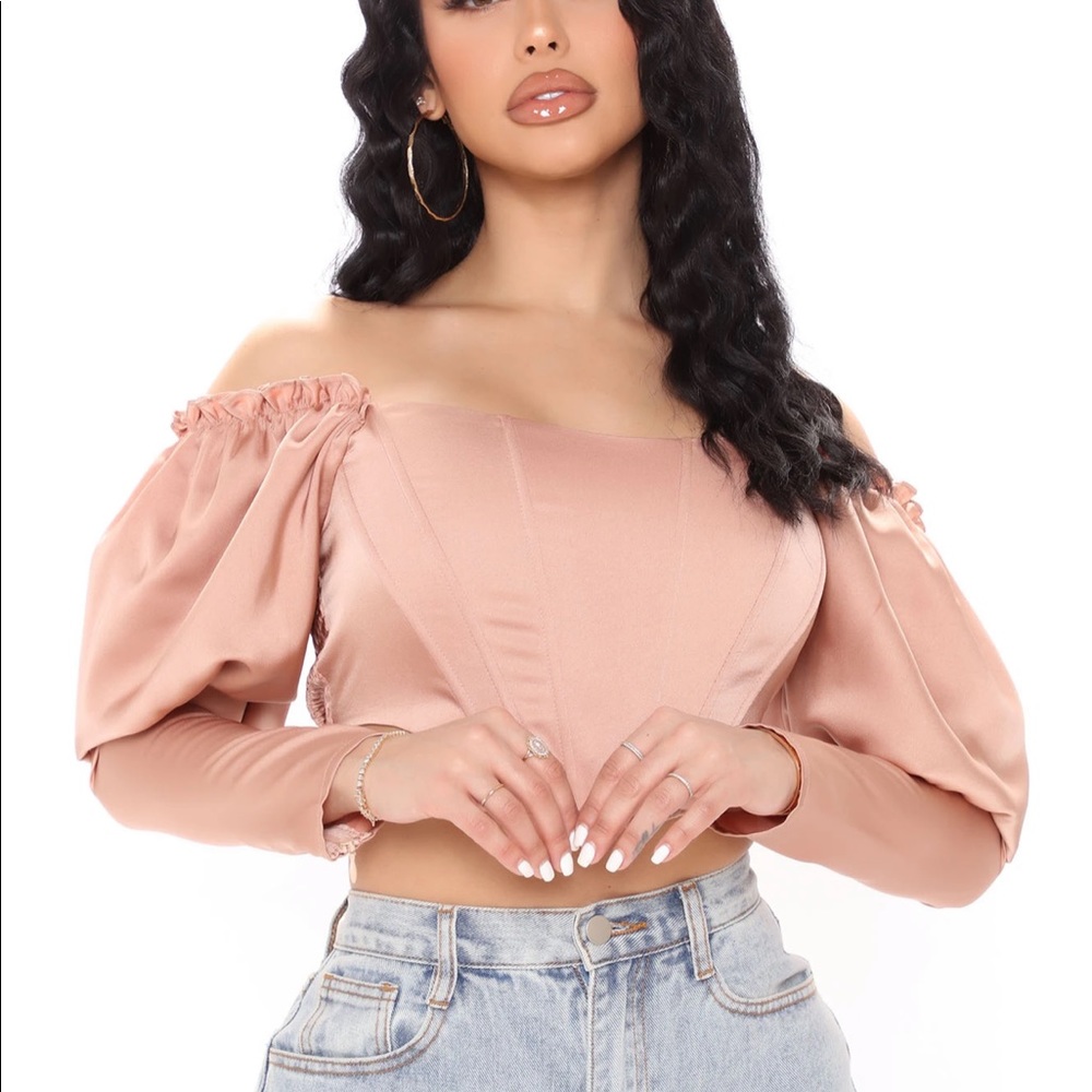 Corset crop top NWT fashion nova
